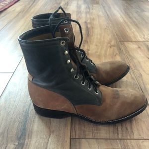 Justin Boots, two-toned ropers